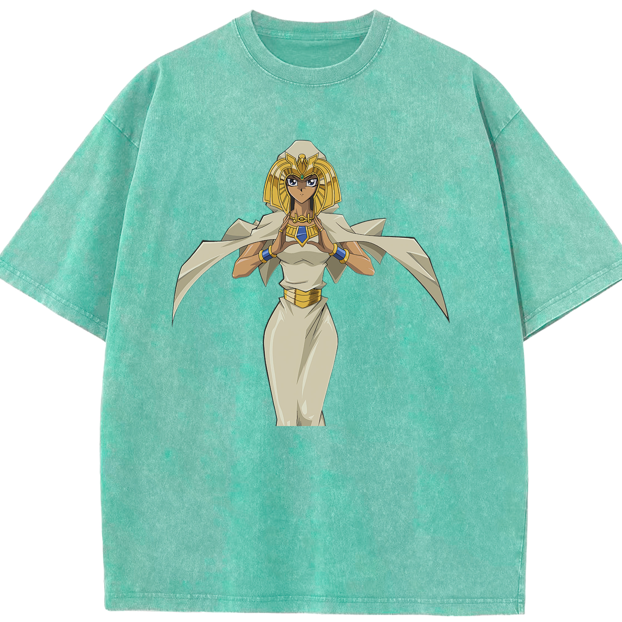 （画像用） 遊☆戯☆王 Yu-Gi-Oh! 綿100% ヴィンテージ風 半袖Tシャツ（フロントプリント）